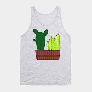 Cute Cactus Design #10: 4 Cactus Groupies Tank Top